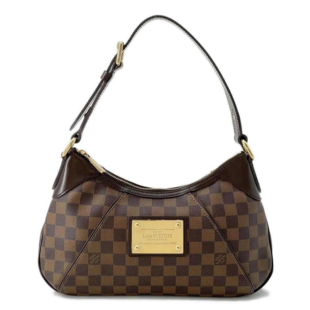 Louis Vuitton Damier Ebene Brown Thames Shoulder Bag Hobo